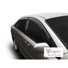Ветровики Vinguru для Chevrolet Lacetti 2004-2016, седан, накладные, скотч, 4 шт - Фото 8
