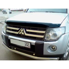 Дефлектор капота темный MITSUBISHI PAJERO IV 2007-2016, NLD.SMIPAJ0712