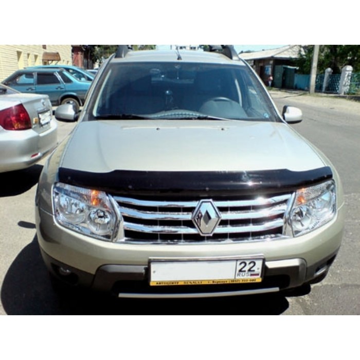 Дефлектор капота темный RENAULT DUSTER 2011-