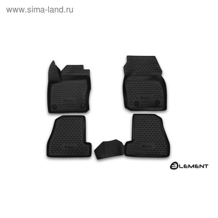 Коврики 3D в салон FORD Focus 3, 2015-2016, 4 шт. (полиуретан) - Фото 1