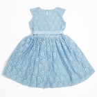 Платье нарядное для девочки, рост 104 см, цвет голубой - Фото 7