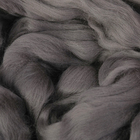 Шерсть для валяния 100% тонкая мериносовая шерсть 100гр (0214, моренго) - Фото 1