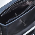 Сумка женская, отдел с перегородкой на молнии, наружный карман, длинный ремень, цвет чёрный - Фото 4