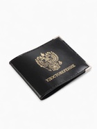 Обложка на удостоверение с окошком, натуральная кожа, чёрная - Фото 4