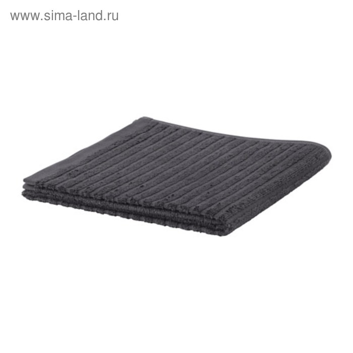 Полотенце ВОГШЁН, размер 50 × 100 см, тёмно-серый - Фото 1