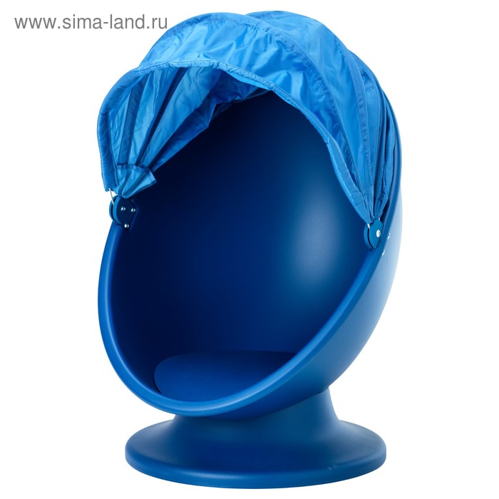 Вращающееся кресло ИКЕА ПС ЛЁМСК, синий, голубой - Фото 1