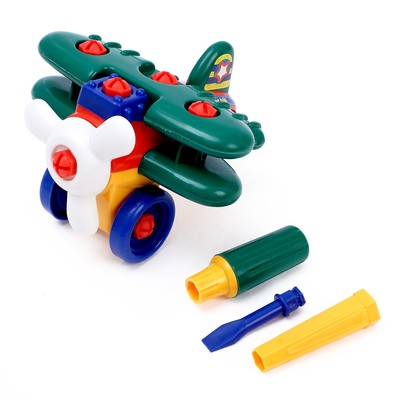 Конструктор для малышей «Самолёт», 28 деталей