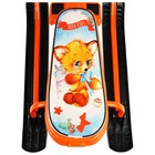 Снегокат «Ника-джамп» с лисёнком, оранжевый, СНД1/Л2 Nika Kids - Фото 3