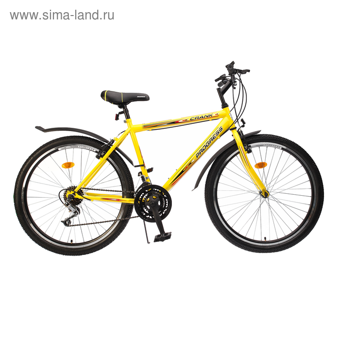 Велосипед 26" Progress модель Crank RUS, 2017, цвет желтый, размер 19"