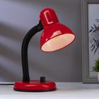 Настольная лампа 1x60W E27 красная (диммер) 14x14x32см - Фото 3