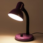 Настольная лампа 1x60W E27 фиолетовая (диммер) 14x14x32см - Фото 2