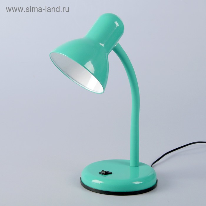 Настольная лампа 1x60W E27 зеленая 14x14x33см - Фото 1