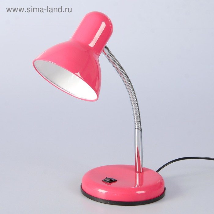 Настольная лампа 1x60W E27 розовая 14x14x33см - Фото 1