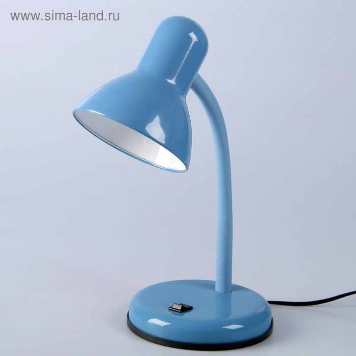 Настольная лампа "Design" 1x60W E27 синяя 14x14x33см - Фото 1