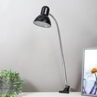 Настольная лампа 1x60W E27 черная (на прищепке) 11x9x70см - Фото 1