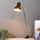 Настольная лампа 1x60W E27 черная (на прищепке) 11x9x70см - Фото 2