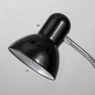 Настольная лампа 1x60W E27 черная (на прищепке) 11x9x70см - Фото 6