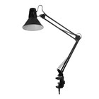 Настольная лампа 1x60W E27 черная (на струбцине) 17x17x81см - Фото 12