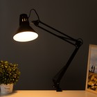 Настольная лампа 1x60W E27 черная (на струбцине) 17x17x81см - Фото 3