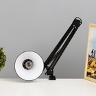 Настольная лампа 1x60W E27 черная (на струбцине) 17x17x81см - Фото 4