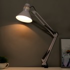 Настольная лампа 1x60W E27 белая (на струбцине) 17x17x81см - Фото 3