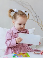 Серьги детские «Крошка», розовое золочение, цвет голубой - Фото 2