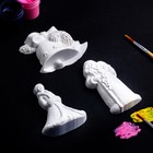 Набор для раскраски с подвесом "Новогодний со снегурочкой" 12х8см 3шт (комплект 2 шт) - фото 43558307