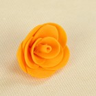 Набор цветов для  декора "Роза", из фоамирана, D= 3 см, 10 шт, оранжевый - Фото 2