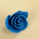 Набор цветов для  декора "Роза", из фоамирана, D= 3 см, 10 шт, синий - Фото 2