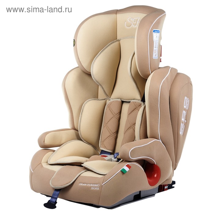 Автокресло детское группа Sweet Baby Gran Turismo SPS, крепление Isofix, группа 1/2/3 (9-36 кг), цвет бежевый - Фото 1