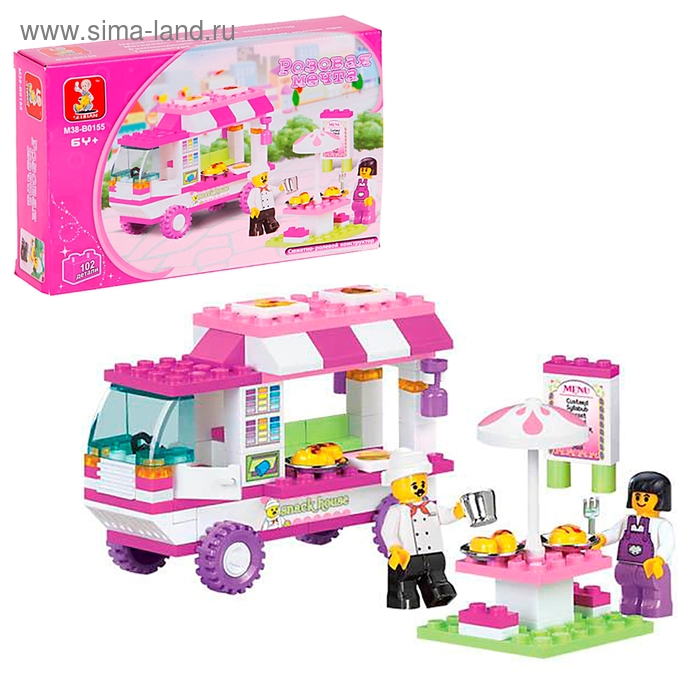 Конструктор «Розовая мечта: пикник», 102 детали - Фото 1