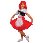Карнавальный костюм «Красная Шапочка», блузка, юбка, шапка, р. 34, рост 134 см - фото 11165953