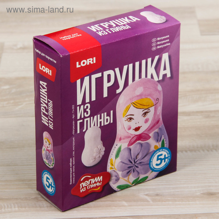 Игрушка из глины "Матрёшка" - Фото 1