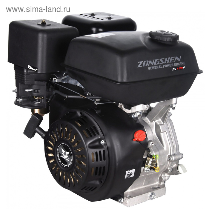 Двигатель ZONGSHEN ZS188F, 4Т, бенз., 9.5 кВт/13 л.с., 389 см3, 3900 об/мин, d=25 мм - Фото 1