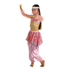 Карнавальный костюм "Ясмин", повязка, топ с рукавами, штаны, цвет розовый, р-р 32, рост 122-128 см - Фото 2