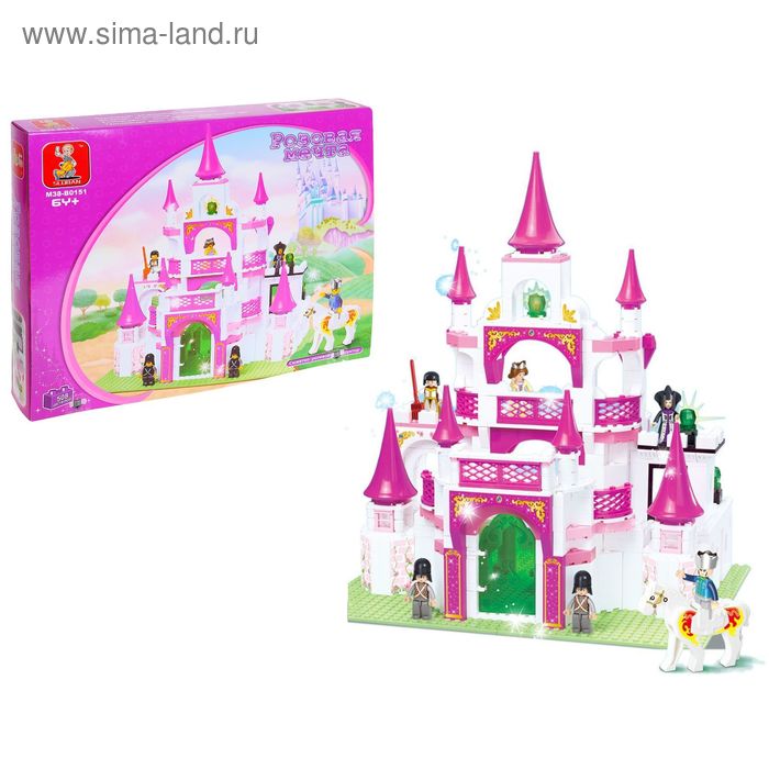 Конструктор «Розовая мечта: замок принцессы», 508 деталей - Фото 1