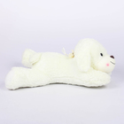 Мягкая игрушка "Собака" белая с бантом. (лежит), 45 см - Фото 2