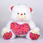 Мягккая игрушка  "Медведь"  с сердцем с буквами № 1 80 см. МИКС 938/494-M - Фото 2