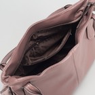 Сумка женская, отдел на молнии, с увеличением, наружный карман, цвет пудра - Фото 5