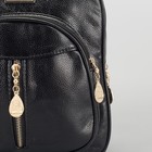 Рюкзак молодёжный отдел на молнии, 2 наружных кармана, цвет чёрный - Фото 4