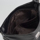 Сумка женская, отдел на молнии, 3 наружных кармана, цвет чёрный - Фото 5