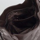 Сумка женская, отдел с перегородкой на молнии, 3 наружных кармана, цвет коричневый - Фото 5