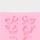 Молд для заливки Доляна «Лепнина», силикон, 5×5.5 см, 2 ячейки, розовый - Фото 3