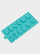 Форма для конфет и шоколада Доляна «Новый год», силикон, 21.5×10 см, 12 ячеек, бирюзовая - Фото 2