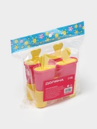 Форма для мороженого Доляна «Симпл», 4 ячейки, пластик, розовая, жёлтая - Фото 7