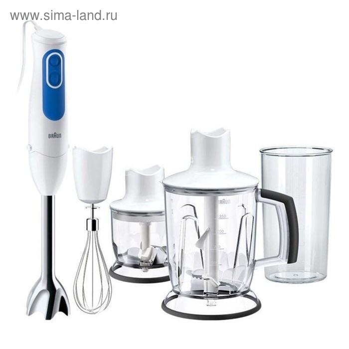 Блендер Braun MQ 3045 WH Aperitive, 700 Вт, 2 скорости - Фото 1