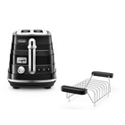 Тостер DeLonghi CTA 2103 BK, 900 Вт, 6 режимов прожарки, функция размораживания, черный - Фото 1