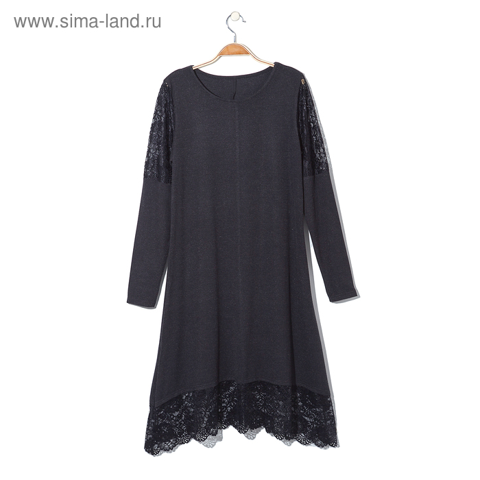Платье женское «Айова», цвет тёмно-серый, размер 44 - Фото 1