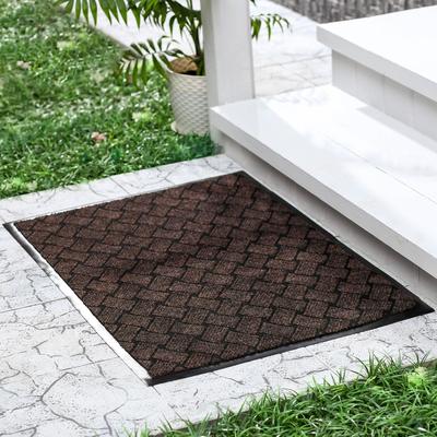 Коврик придверный влаговпитывающий «Крафт», 50×80 см, коричневый МИКС
