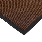 Коврик придверный влаговпитывающий, ребристый, «Комфорт», 50×80 см, коричневый - Фото 4